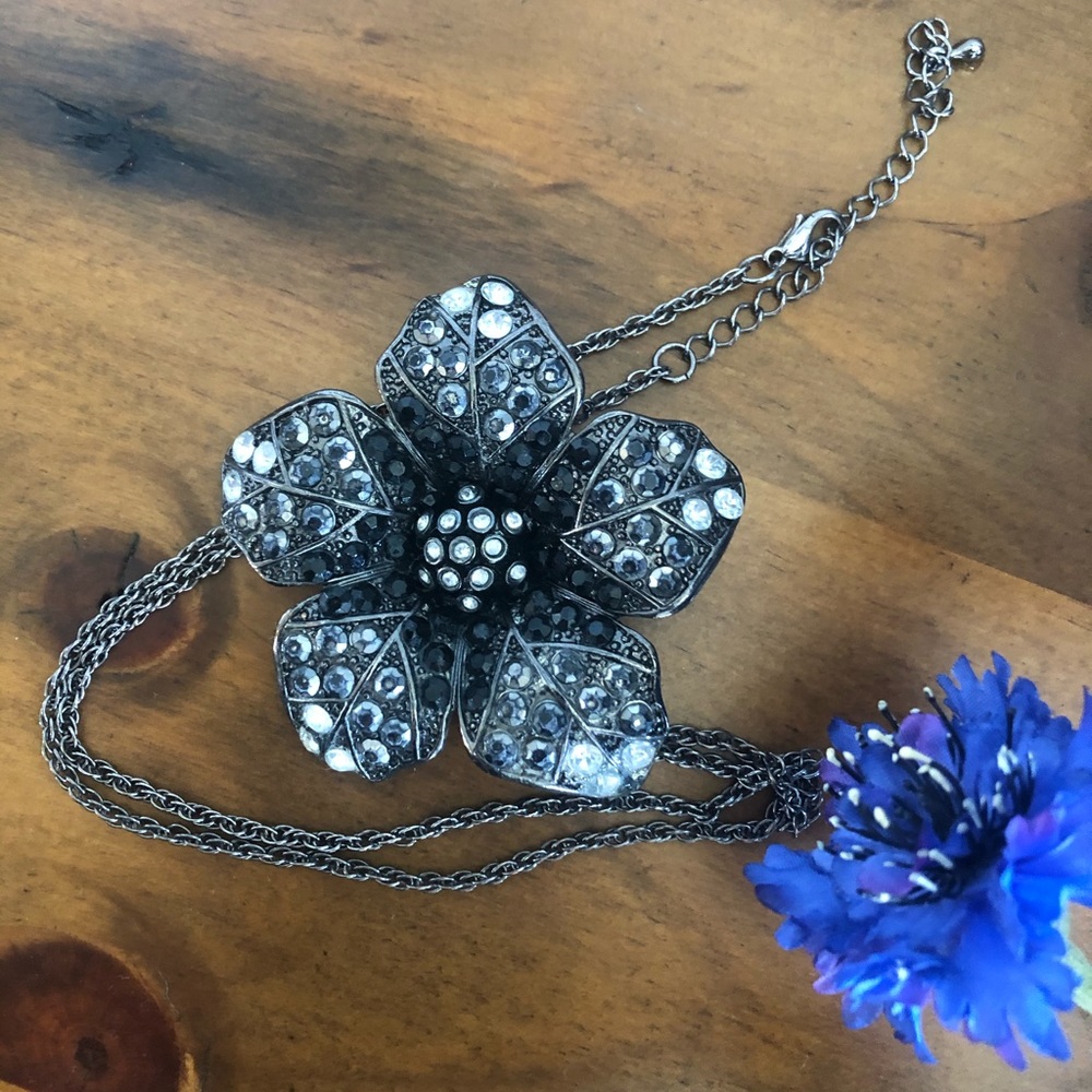 🔥Rhinestone flower necklace